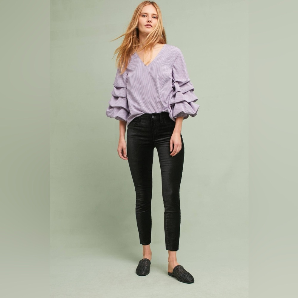 SUNDAY IN BROOKLYN by ANTHROPOLOGIE NWOT Avelina Gingham Blouse - Picture 3 of 8